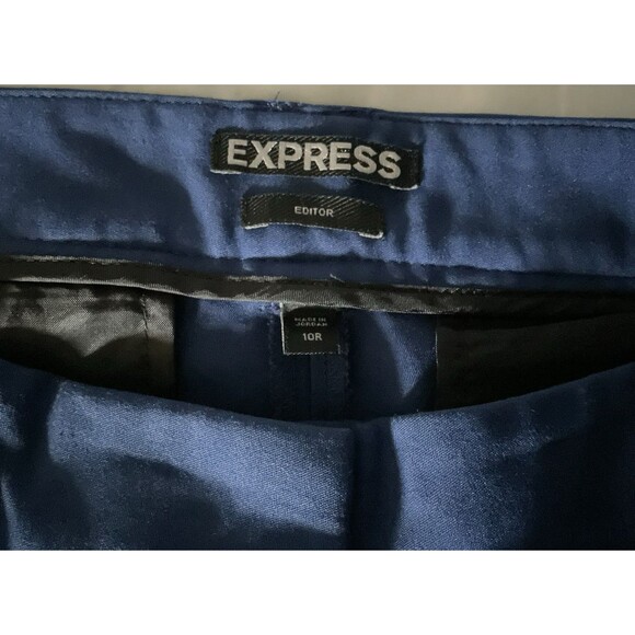 Express Women's Editor Ankle Pants Size 10R, Blue - Picture 5 of 6